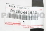 99366H1810 Genuine Toyota Belt, V-ribbed 99366-H1810. Fixed Price $76.28.