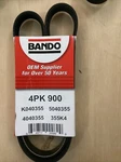 Serpentine Belt Bando 4PK900. Fixed Price $12.00.