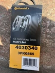 Continental Multi-v-belt 4030340 3PK0865. Fixed Price $16.50.