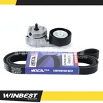 Serpentine Belt W/ Tensioner Fit 99-04 Jeep Grand Cherokee 00-06 Wrangler 4.0L. Fixed Price $33.50.
