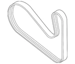 Genuine Mitsubishi Serpentine Belt 1340A132. Fixed Price $56.64.