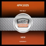 Topdrive Serpentine Belt 4PK1025. Fixed Price $39.00.