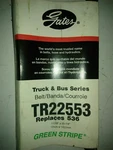 New Gates TR22553 Green Stripe Truck & Bus Heavy Duty V-belt 11/16" X 55-7/8". Fixed Price $20.25.