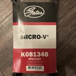 Serpentine Belt-premium Oe Micro-v Gates K081348. Fixed Price $35.00.