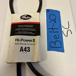 Gates A43 Hi-power Premium V-belt Automotive Engine Drive Replacement. Fixed Price $9.00.