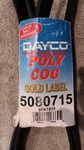 Dayco Serpentine Belt # 5080715 (diesel Rv Engines). Fixed Price $25.00.