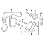 For Honda Civic 2013-2015 31179R0A005 Accessory Drive Belt Tensioner. Fixed Price $284.85.