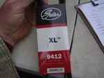 Gates Xl 9412 Drive Belt. Fixed Price $8.99.