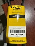 Gt 17462E, New, V-belt, Extended Life, 32 Inch, Alliance Parts. Fixed Price $17.73.