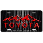 Toyota Mountains Inspired Art & Mesh Flat Aluminum Novelty License Tag Plate. Fixed Price $23.99.