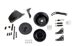 Chevy Sbc 350 V-belt Pulley & Bracket Kit Long Water Pump 2 Groove Black Steel. Fixed Price $114.95.