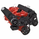 Black Sbc Serpentine Pulley Conversion Kit Small Block Chevy 350 Swp A/c. Fixed Price $1780.00.