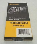 4050340 Continental Multi-v Serpentine Belt 5PK0865 Rib Drive. Fixed Price $11.98.