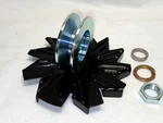 Alternator Pulley With Fan Kit 2-1/2 Inch Belt 17 Mm Shaft Gm Ford. Fixed Price $43.90.