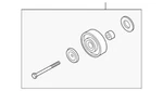 Genuine Nissan Idler Pulley 11925-7S00B. Fixed Price $85.85.