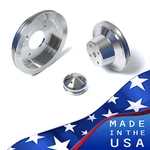 Pontiac V8 Pulley Kit 350 400 428 455 V-belt Billet Aluminum Performance Gto. Fixed Price $174.00.