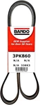 Bando Usa 3PK860 Oem Quality Serpentine Belt. Fixed Price $17.46.