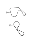 Genuine Mopar Serpentine Belt 68095462AA. Fixed Price $77.22.