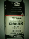 New Gates K060425HD Green Stripe Heavy Duty Serpentine Belt 13/16" X 43-1/8". Fixed Price $20.25.