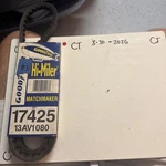 (1) Goodyear 17425 Gatorback Matchmaker Cogged V-belt 13AV1080 Drive Nos. Fixed Price $13.50.