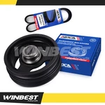 Engine Harmonic Balancer & Serpentine Belt For 1998-2004 Chevrolet Corvette 5.7L. Fixed Price $52.50.