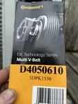 Continental Multi-v-belt D4050610 5DPK1550. Fixed Price $28.50.