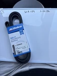 (1) Genuine Gm V-ribbed Serpentine Belt 12639035 Nos Oem Sold Individually. Fixed Price $39.60.