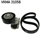 Skf Vkma 31058 V-ribbed Belt Set For Seat, Skoda, Vw. Fixed Price $50.30.