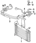 Genuine Mitsubishi Oil Cooler Hose MB605468. Fixed Price $138.40.