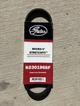 Gates Micro-v Stretch Fit Belt K030196SF New- Free Shipping. Fixed Price $19.02.