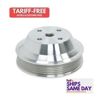 March 6322, One Natural Aluminum Chevy Sb Water Pump Pulley Kit Serpentine Perfo. Fixed Price $191.76.