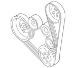 Genuine Volkswagen Belt 038-903-137-J. Fixed Price $60.62.