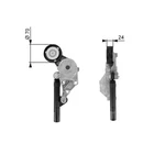 Gates T38192 Tensioner Pulley, V-ribbed Belt For Audi, Seat, Skoda, Vw. Fixed Price $89.24.