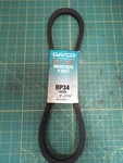 Dayco BP34 Industrial V-belt 21/32" X 37". Fixed Price $11.00.