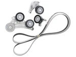 Drive Belt + Tensioner Idler Bracket Assembly W/ Pulleys For Volvo. Fixed Price $298.08.