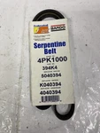 Bando 4PK1000 Serpentine For 394K4 Accessory Drive Belts. Fixed Price $5.57.