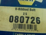 Belt (napa) Serpentine - 080726 TRKBX15. Fixed Price $12.00.