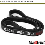 26.8" Water Pump Serpentine Belt Ford Escape Contour Mystique Sable Mazda. Fixed Price $10.18.