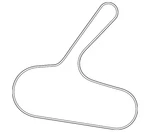 Genuine Mitsubishi Serpentine Belt AX000018. Fixed Price $157.36.