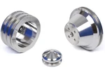 Aluminum Ford V-belt Pulley Kit 302 351W 351C 400 351M 3V A/c Triple Sheave. Fixed Price $229.00.