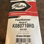 Nos Gates Fleetrunner Micro-v K080710HD Serpentine Belt. Fixed Price $44.50.
