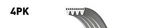 Genuine Gates Alternator Fan V-ribbed Drive Belt GAT4PK890. Fixed Price $16.67.