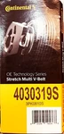Serpentine Belt-multi-v Stretch Continental Elite 4030319S Oem. Fixed Price $31.98.