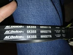 Acdelco 6K888 Serpentine Belt 88932776. Fixed Price $24.95.