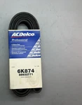 Serpentine Belt Acdelco Professional/gold 6K874 88932771. Fixed Price $30.40.