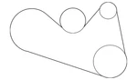 Genuine Nissan Serpentine Belt 11920-CK000. Fixed Price $42.86.