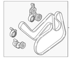 Genuine Volvo Serpentine Belt 32213657. Fixed Price $171.69.