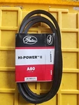 Gates A80 Hi-power Ii Classical Section Wrapped V-belt 1/2 X 82. Fixed Price $8.55.