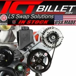 Ict Billet Ls Truck - Alternator / Power Steering Pump Bracket Kit. Fixed Price $232.99.