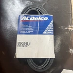 Acdelco Professional 8K981 V-ribbed Serpentine Belt Advanced Technology 88932947. Fixed Price $20.00.